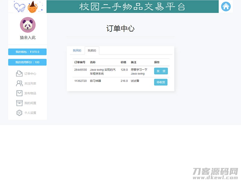 图片[4]-jsp+ssm+mysql校园二手市场交易平台源码 带视频教程-开源源码