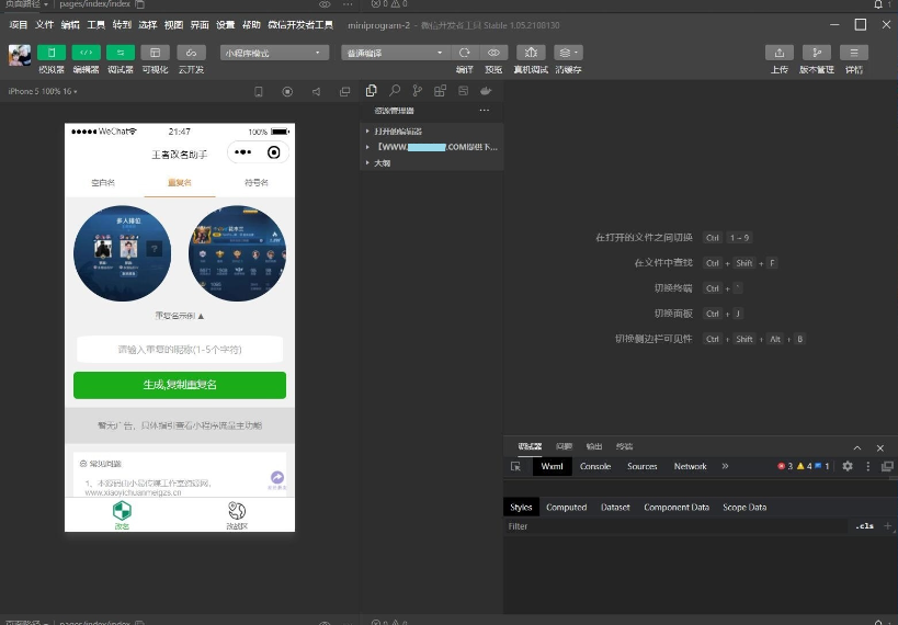 图片[2]-王者荣耀改名微信小程序源码 改空白名,重复名,符号名