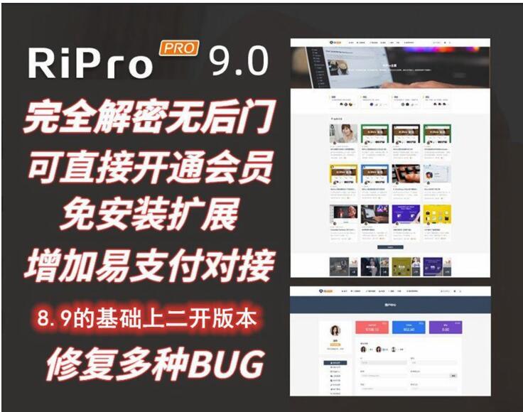 图片[1]-Ripro9.0免扩展二开版/WordPress博客主题Ripro全解密无后门