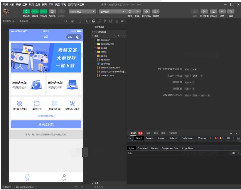 图片[2]-2024新版 多功能去水印工具微信小程序源码_带流量主功能