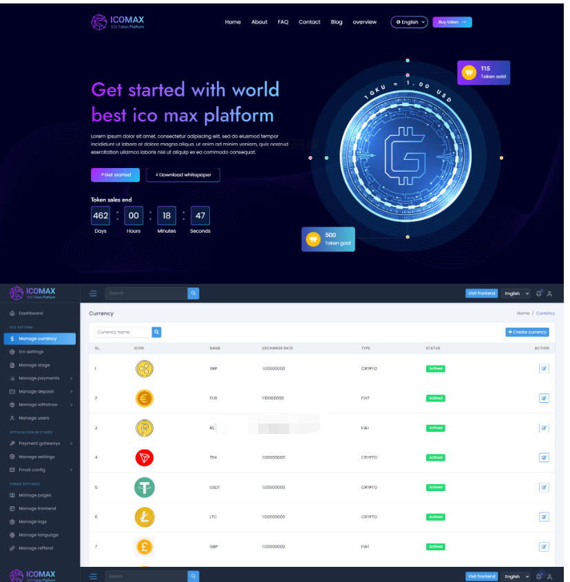 区块链虚拟币代币销售拍卖平台,加密货币全方位数字资产交易平台-蜡笔傻新源码
