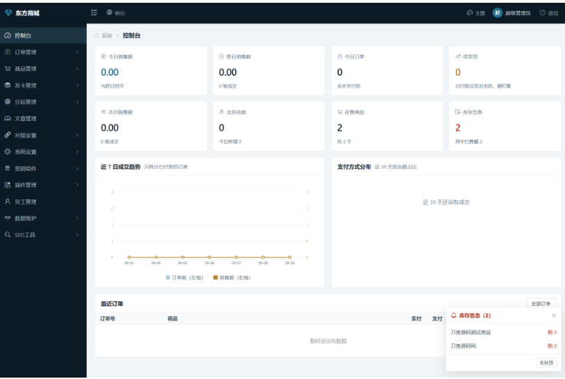 图片[3]-2026全新东方商城系统v1.8.1商业版源码 / 全开源无加密+多商户入驻+支持二次开发与定制
